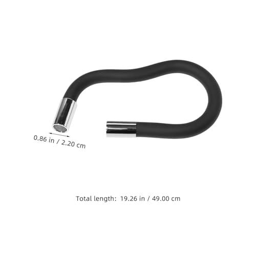 Extensor de grifo de cocina negro de 50 cm antisalpicaduras y accesorio de ahorro de agua 3