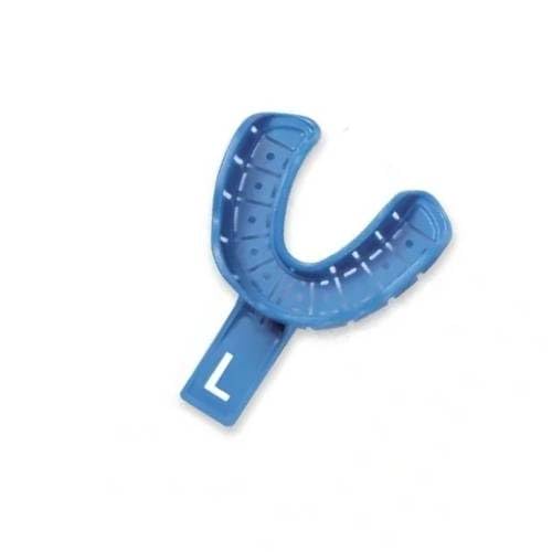 Premium Plus ONE412 Perforated Impression Trays with Rim Lock #2 Large Lower 10/Pk