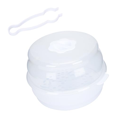 WEKADRIN Caja Esterilizadora para Biberones y Chupetes Microondas con Gran Capacidad Material Abs Duradero Protectora y Diseño Compacto Compatible Mayoría de Microondas