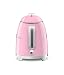 Smeg, Kleiner elektrischer Wasserkocher KLF05PKEU 0,8 L, Edelstahlfilter, Sicherheitsautomatik, Wasserstandsanzeige, rutschfester Boden und integrierte Kabelaufwicklung, Leistung 1400W, Rose
