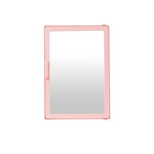 Image of PGen Small Size Mini Wall Mounted Mirror Storage Cabinet Organiser Shelf for Bathroom Kitchen Washbasin Dressing Room (Pink)
