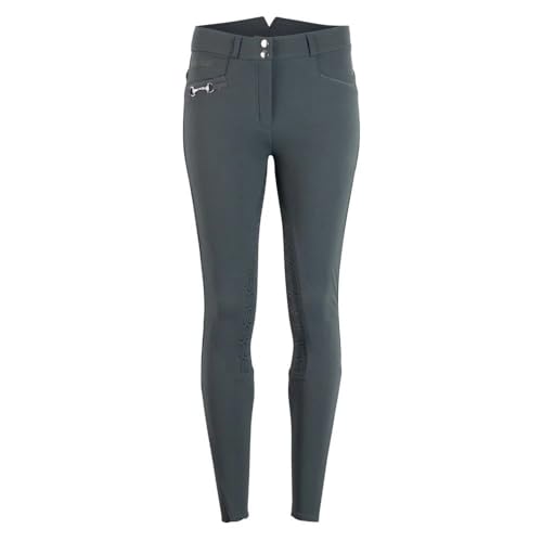 Montar Molly Yati Bit High Waist Full Seat Silicone Riding Breeches 32 inch Grey