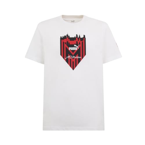 AC Milan Camiseta, Blanco, XL Unisex
