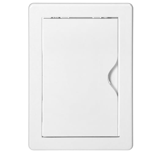 Miratic Sportello Ispezione Cartongesso per Contatori dell'Acqua Sifoni o Valvole Sportello Contatore Acqua in ABS Colore Bianco Botola Ispezione Cartongesso Varie Dimensioni (10 x 15 cm)