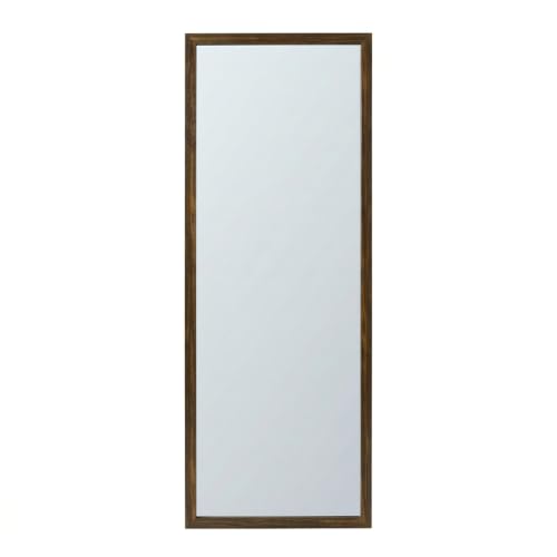 Image of Wakefit Decorative Rectangle Wall Mirror - 47 Inch | Metal Frame Wall Mirror for Living Room Bedroom Entryway Dressing Room Modern Home Decor & Gifting | Agbada Dark Brown - 18.1x47.6x2 Inch