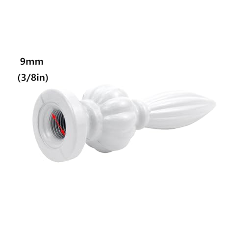 Image of Antrader 4Pcs Lamp Finial,White Decorative Finials for Lamp Shades,3.07 Inch Tall Lamp Finial Cap Knobs, 78x24mm