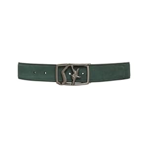 Salvatore Ferragamo Mens Green Leather Belt
