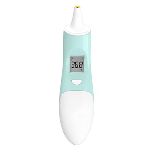XQxiqi689sy Hot New Digital LCD Display Non-Contact Infrared Ear Thermometer Temperature Meter Green