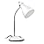 LEPOWER Metal Desk Lamp, Adjustable Goose Neck Table Lamp, Eye-Caring Study Desk Lamps for Bedroom, Study Room and Office (White)
