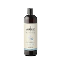 Sukin Aromatherapy Recovery Bath Blend 500mL, Feel the Relief with Magnesium, Peppermint Essential Oil & Tea Tree, Australian Made & Owned, Vegan, Cruelty-Free