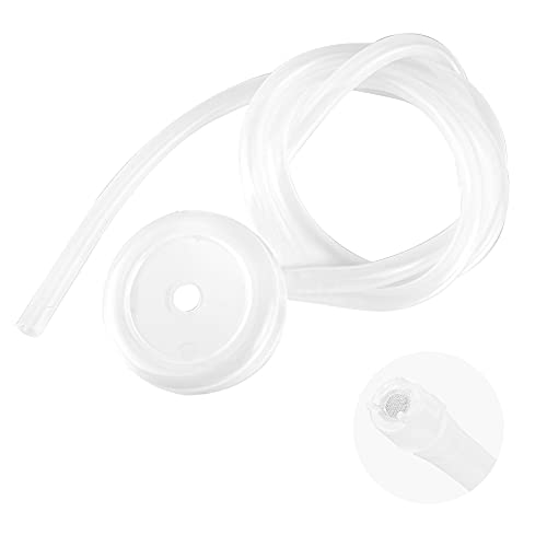 1 4  ID Water Dispenser 5 Gallon Silicone Tubing,YOMYM Food Grade Water Pump Silicone Tubing 1 4  ID x 1 3  OD 4 Feet High Temp Pure Silicone Hose Tube with Water Filter and Dust Cover