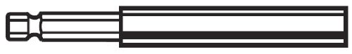 Lutz 23026 1/4" Hex x 3" Magnetic Bit Holder - 50 perJar