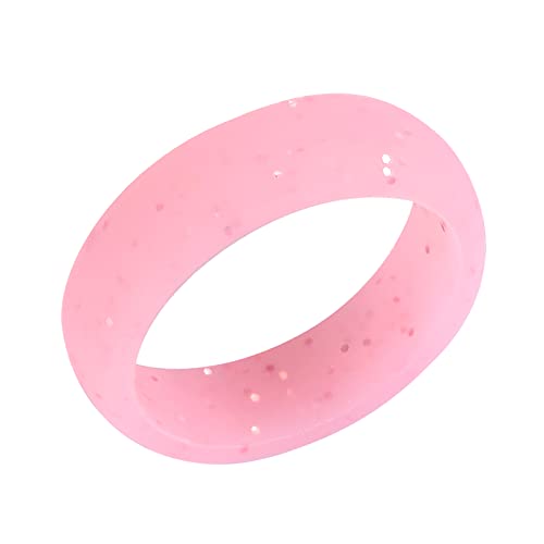 Oyaface Silicone Wedding Band Ring For Women, Thin And Stackable Durable Rubber Safe Band For Love, Couple And Outdoor Active Exercise Style, All 6 Colors, Size 7 #TOP6