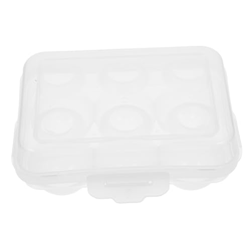 HAKIDZEL ポータブル卵ケース 透明卵収納ボックス 冷蔵庫用 アウトドア用 耐衝撃設計 キャンプやピクニックに 筒型六用エッグホルダー