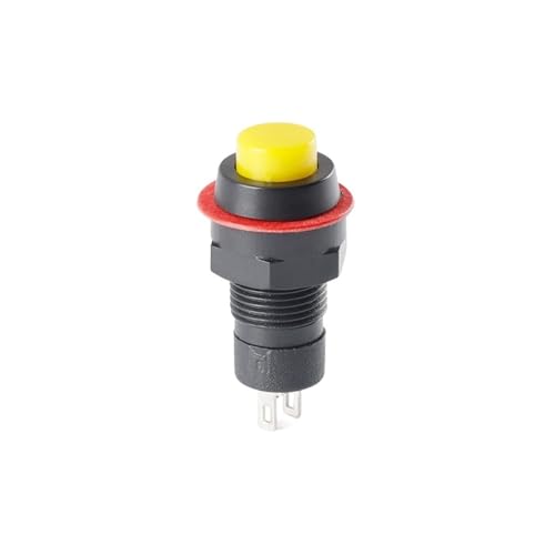 Interrupteur bouton poussoir DS-211 jaune pour projets de domotique et bricolage