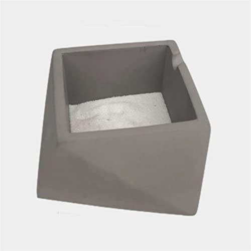 cendrier Cendrier en ciment Cendrier anti-vol atmosphérique simple for chambre à coucher, salon, table basse, décoration de table, café d'hôtel, cendrier à cigarettes cendriers d'intérieur(Grigio)