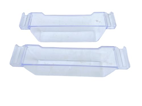 Shiba International Kitchen Chimney Oil Collector Tray for Straight line/Flat Chimney.(Set of 2 pc) (Small(14.5 cm)) White