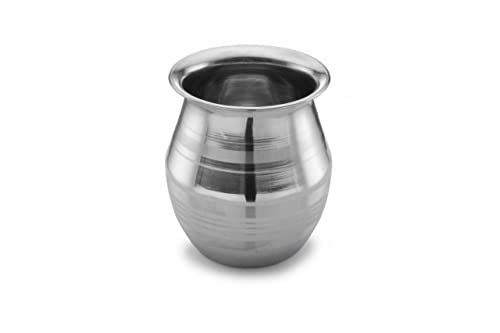 Image of Expresso Heavy Stainless Steel Water Storage Lota /Kalash /Chambu /Tumbler for Pooja /Pongal /Marriage /Karvachauth - 450 ml, Silver