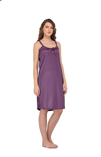 Image of You Forever Women Sexy Satin Striped Solid Above Knee Length Nighty, Loungewear, Nightwear, Sleepwear, Home Wear Short Nighty for Women Pack of 2