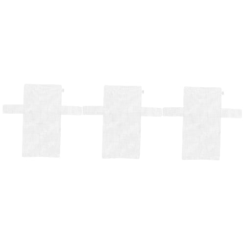 IWOWHERO 3pcs Plastic Mesh Sheets Mesh Sheet Bag Making Cross-Stitch Embroidery DIY Pads