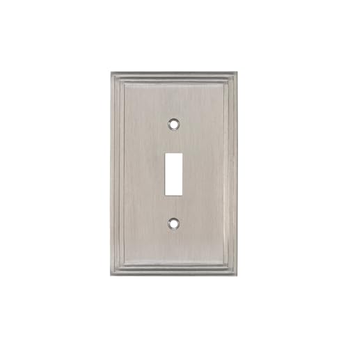 Nostalgic Warehouse Deco Switch Plate with Single Toggle in Satin Nickel by Nostalgic - Used condition - US$22.03