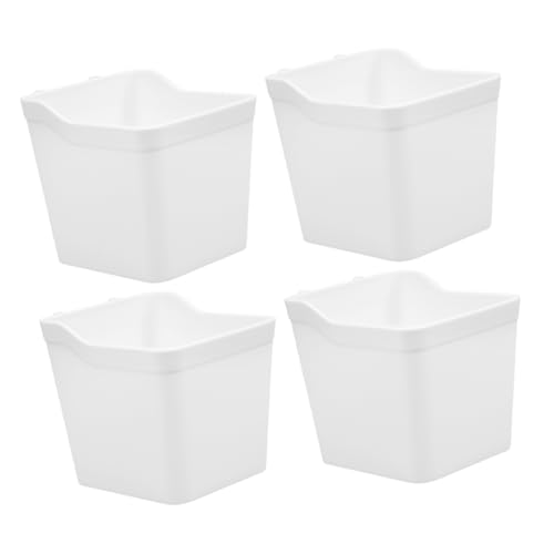 HEALLILY 4pcs Cup Holder Pegboard Accessories Pegboard Hooks Peg Boards Organization Storage Bins Peg Board Drawer Organizer Grid Cup Storage Organizer Multifunctional White Abs