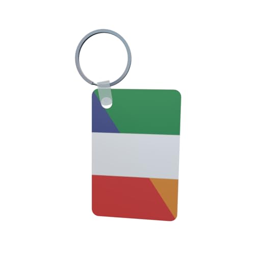 U24 Porte-clés Irlande France en aluminium 50 x 47 mm