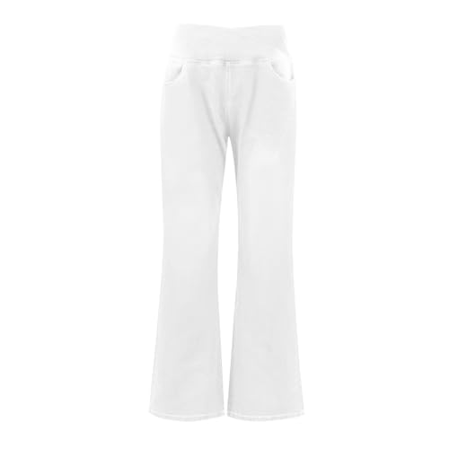 Bell Bottom Jeans for Women Trendy High Waisted Crossover Stretchy Jeans Y2k Yoga Athletic Flare Leggings with Pockets3