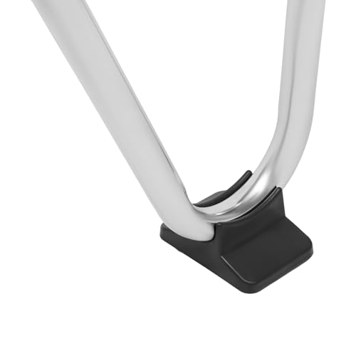 Butaco para Pedicure JLYNOWPT, Reposapiés Ajustable con Cojín de PVC Negro y Plata, Estilo Moderno miniatura 5