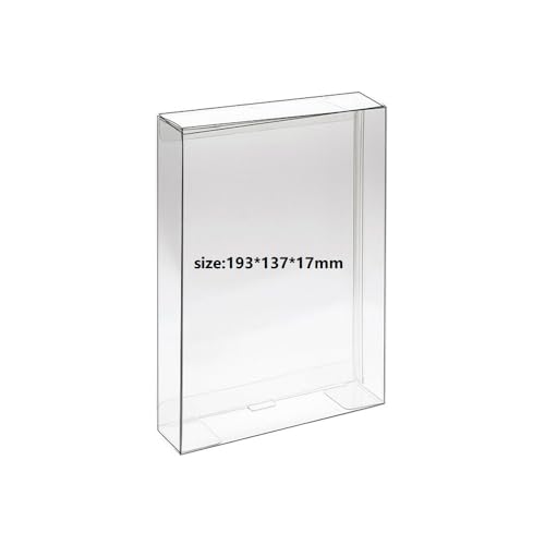 Image of WICAREYO 10Pcs Clear Box Case Sleeve CIB Protector compatible for PS2 / Xbox /Wii /Wii U /NGC