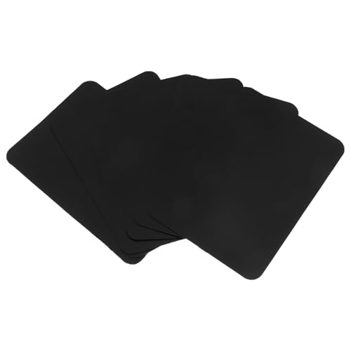 JECOMPRIS Pizarras de Precios de Pvc Negras 6 Unidades Borrables para Supermercados Carteles Publicitarios Reutilizables para Tiendas y Puntos de Venta