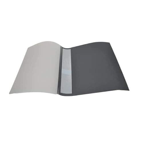 Coverbind Clear Linen Wrap-Around Thermal Binding Report Covers - 1/8 Inch Spine, Letter Size, Black, Portrait - Qty 90 (08Cb18Black) #TOP2