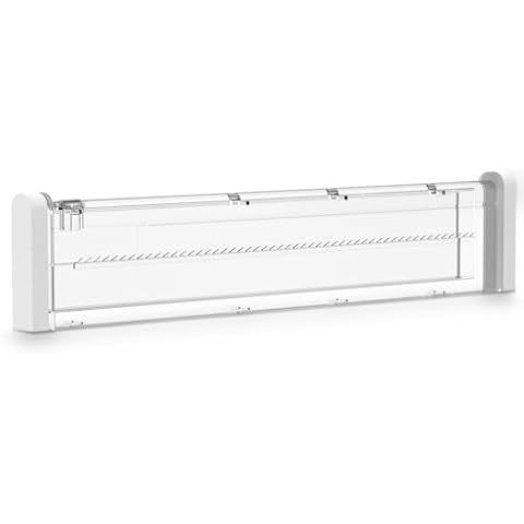 HiYZ Expandable Drawer Dividers - Large Kitchen Utensils Drawer Divider - Adjustable Drawer Organizers Separators for Tools, Dresser, Dividers- Only 1 Long Divider-Clear Cover