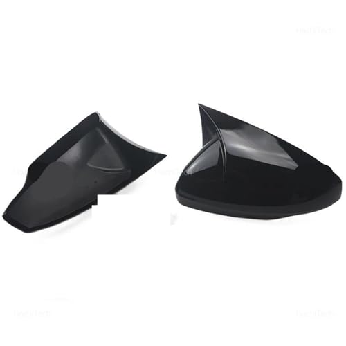 Coques rétroviseur noir brillant style klaxon pour Polo AW BZ avec finition haut de gamme