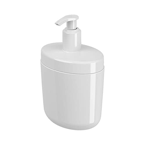 Porta Sabonete Liquido Full, 450 ml, Coza, Branco
