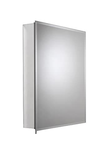 Croydex Haven 30-Inch X 24-Inch Recessed Or Surface Mount Medicine Cabinet With Hang 'N' Lock Fitting System, Aluminum #TOP18