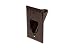 DataComm Electronics 45-0001-BR 1-Gang Recessed Low Voltage Cable Plate, Brown