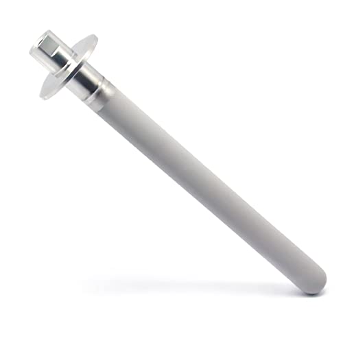 Qiimii Stainless Steel 1.5" Tri-Clamp Diffusion Stone , 2 Micron Aeration Stone , Carbonation Stone With 1/4" Npt Co2 Inlet (8" Length, 1/4" Female Npt) #TOP1