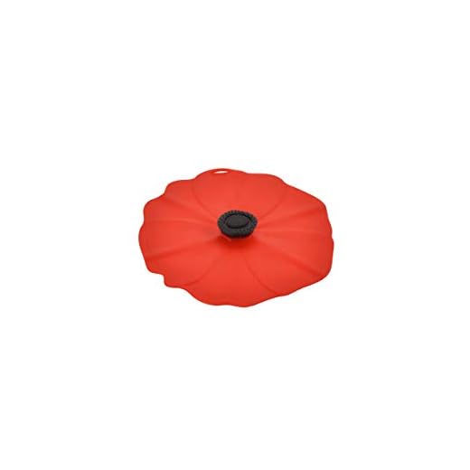 Charles Viancin - Poppy Silicone Lid for Food Storage and Cooking - Airtight Seal on Any Smooth Rim Surface - BPA-Free - Oven, Microwave, Freezer, Stovetop and Dishwasher Safe (6 Inch)