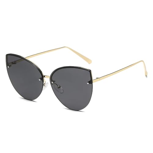Lunettes de soleil UV400 avec verres dégradés et monture métallique