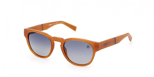 Timberland Herren Timberland TB9334 45D Sonnenbrillen Injiziert Braun Grau Rund Polarisiert Schattiert
