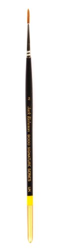 Jack Richeson 9000 Series Synthetic Short Handle Watercolor Round Brush, Size 2
