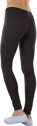 Image of ToBeInStyle Women's Skinny Fit Cotton Full Length Leggings Tights - Regular and Plus Sizes