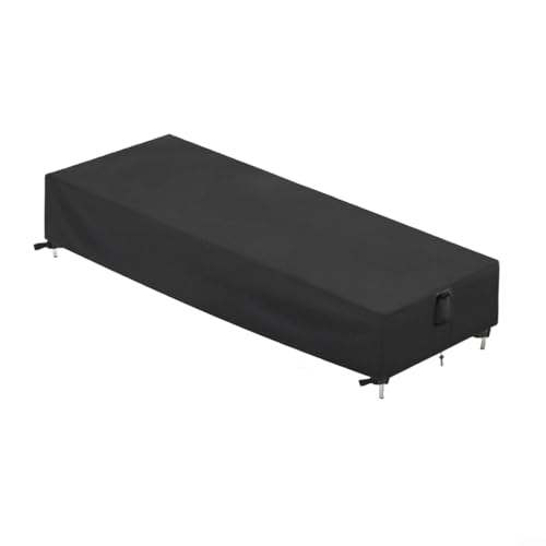 Advokingtap Housse de chaise longue de jardin, housse de protection imperméable et anti-poussière pour chaise de plage (200 x 70 x 30 cm)