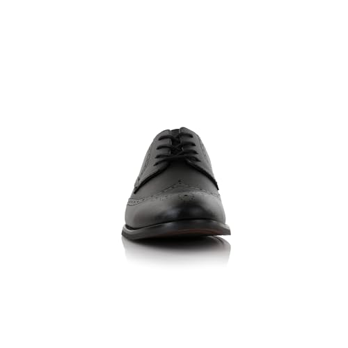 Image of Ferro Aldo Men's Wingtip Oxford Dress Shoes | Classic Brogue & Two-Tone Spectator Styles | Formal Wedding Business Party Shoe