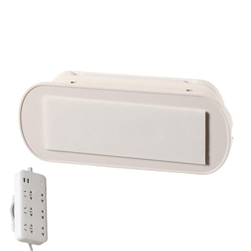 Soporte de protección contra sobretensiones, soporte para regletas, soporte autoadhesivo para escritorio, regleta de enchufes, fijador de protección contra sobretensiones, sistema de gestión de cables