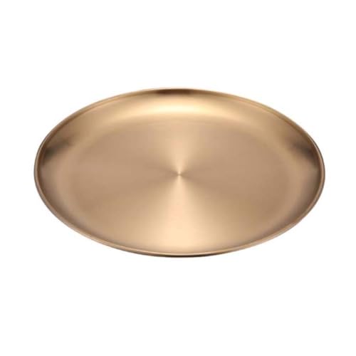 Plato dorado para servir de acero inoxidable MAGICLULU elegante 2