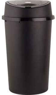 KetoPlastics 45 Litre all Black Touch Top Bin For Kitchen And Home