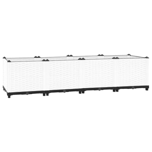 Pflanztreppe Pflanzkübel Hochbeet,Hochbeet 160x40x38 cm Polypropylen...