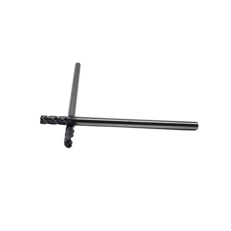 2mm 3mm 4mm 6mm 4 Flute HRC50 Rolling Mill Ball Milled Tungsten Carbide Spiral Drill Milling Cutter Round Nose Milling Cutter - (Dimensions: D4R0.2X10XD4X50L/ Cutting Edge Length: 5pc)